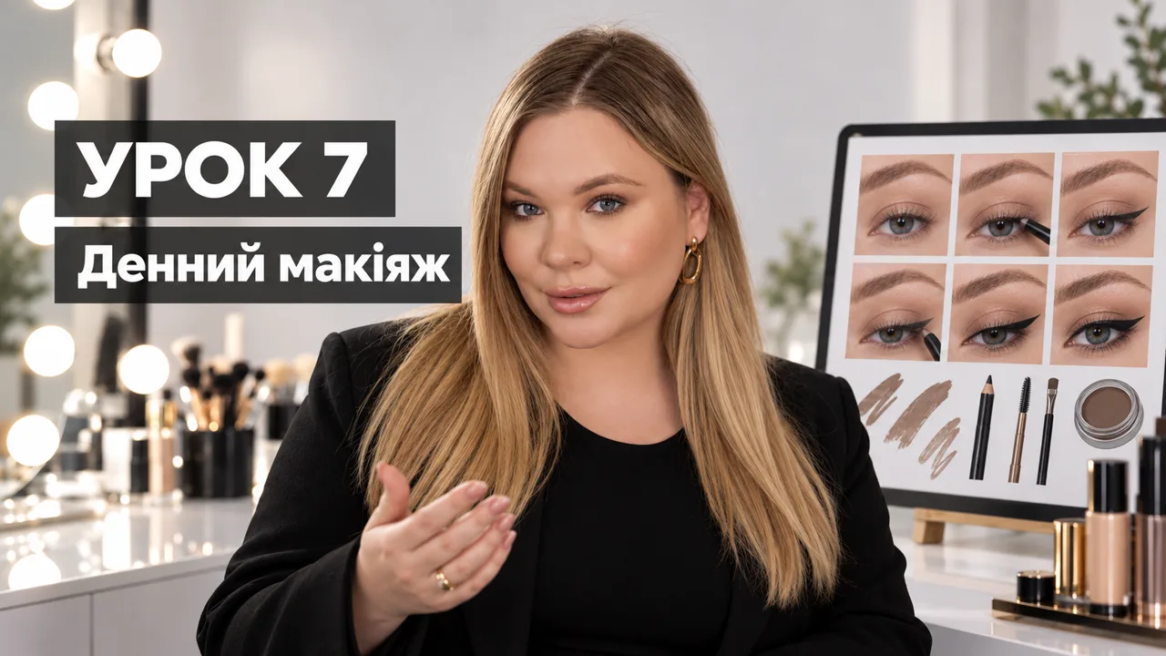 Обкладинка уроку 7: Денний макіяж